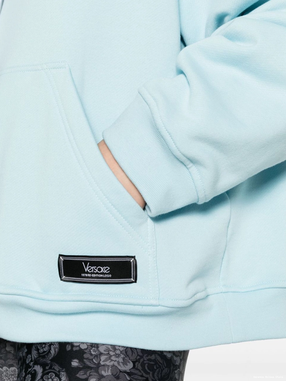 Cheap Women 1978 hoodie logo-embroidered Re-Edition Versace 0726